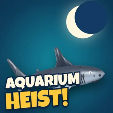 Іконка Aquarium Heist: акула під місяцем